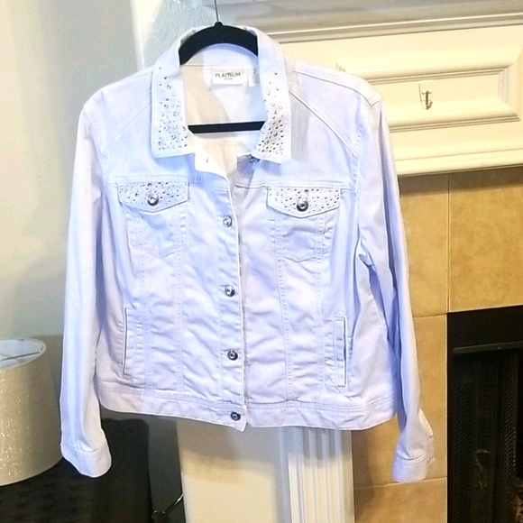 Chico's Jackets & Blazers - Chico's Light Blue Denim Jacket